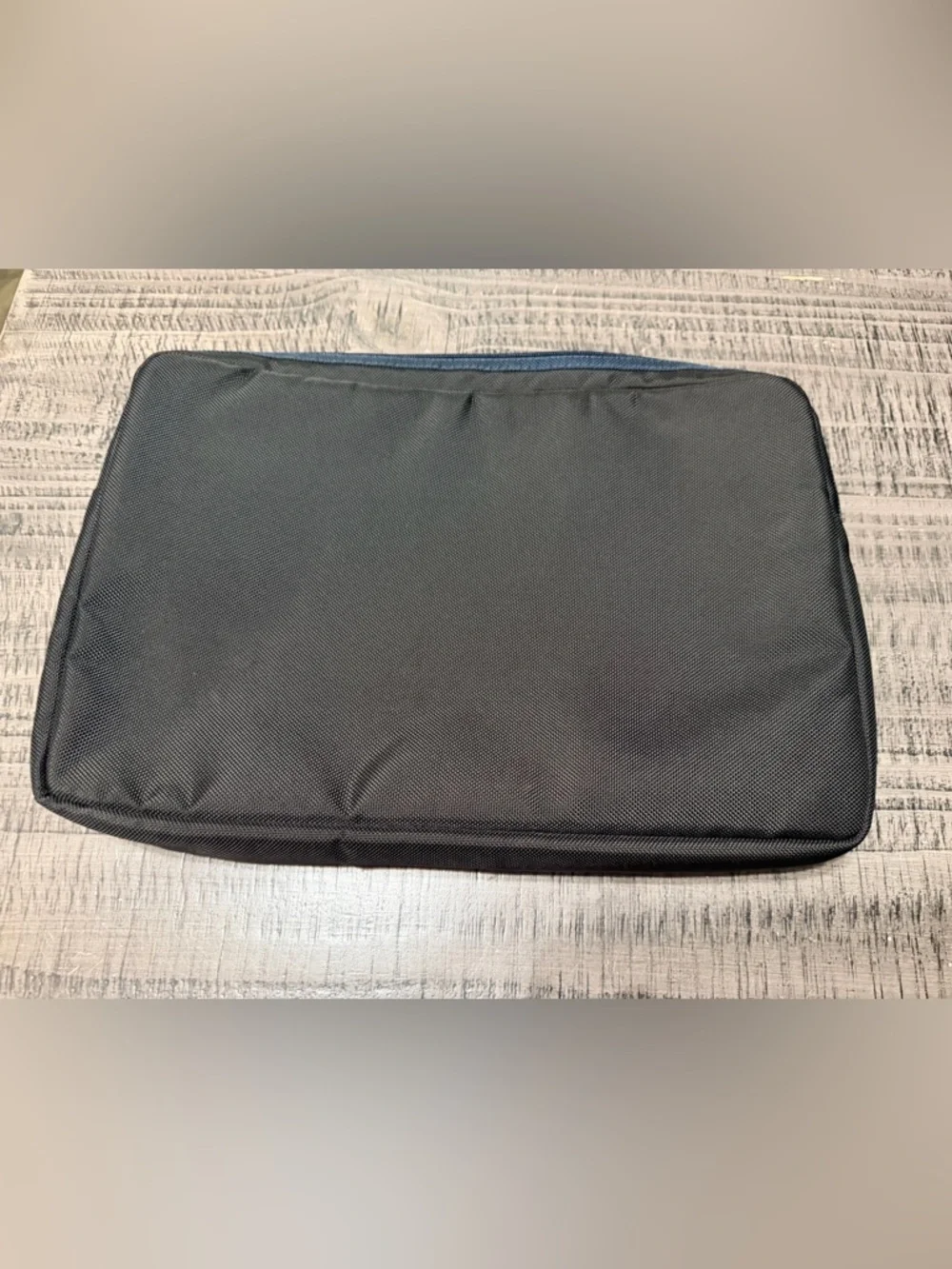 Tumi Black Computer Sleeve, Travel Organizer, Pouch Bag with Iconic Red Logo